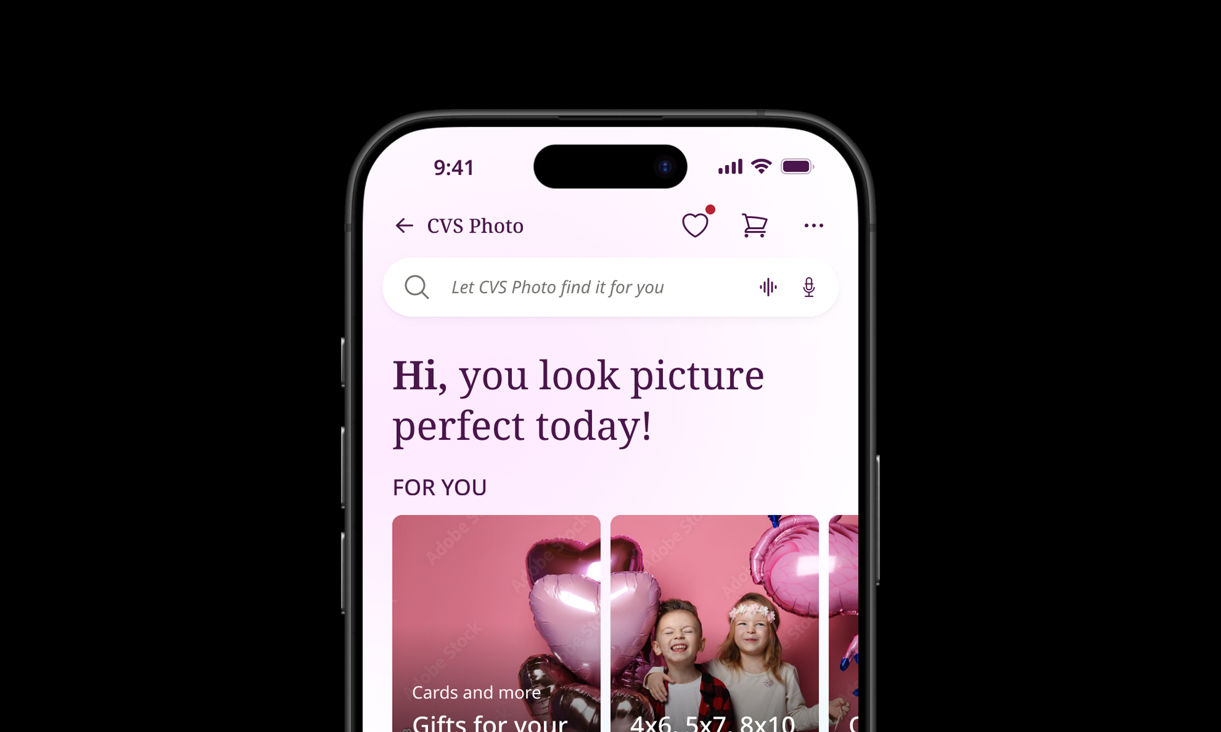CVS Photo native application